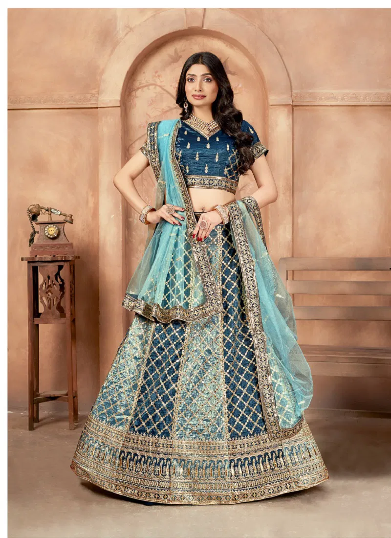 Gold Crush 1001 Designer Lehenga Choli Collection Catalog